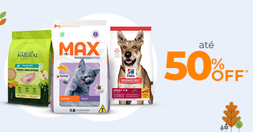 02/12 Ração até 50% OFF*