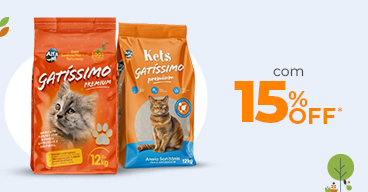 08/12 Areia Gatissimo com 15% OFF