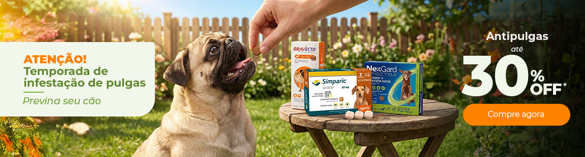 Antipulgas com até 30% OFF*