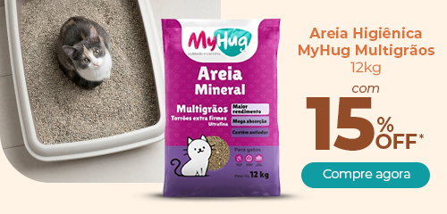 Areia Higiênica Multigrãos 12kg com 15% OFF*