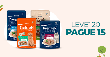 23/03 Sachês Golden ou Premier - Leve* 20 Pague 15