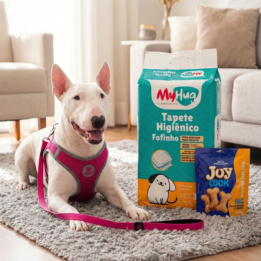 Kit Passeio - Cães Medio Porte - Peitoral MD Rosa